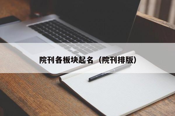 院刊各板块起名（院刊排版）